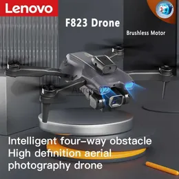 الطائرات بدون طيار Lenovo F823 Drone Brushless Motor 8k Aerial Photography Aircraft Amblukent Orvance Dorning Onelick Quadcopter New YQ240217