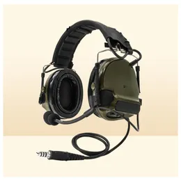 Fones de ouvido Fones de ouvido Tac-Sky Comtac Faixa de cabeça destacável Sile Earmuffs Redução de ruído Tactical Iii 2211018668320 Drop Delivery Elec Dhick