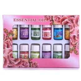 Essential Oil Drop Ship 12Pcs/Set Skin Care Beauty Makeups 100% Pure Oils Variety Fragrance Spa Bath Mas L Cosmetic Delivery Health Dh5Kj