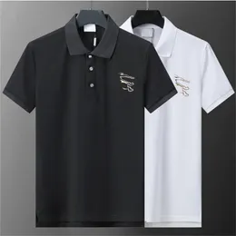 Designer Luxus Herren Poloshirts T-Shirt Mode Business Casual Kurzarm 100 % Baumwolle hochwertige atmungsaktive Sommeroberteile Kleidung 5XL