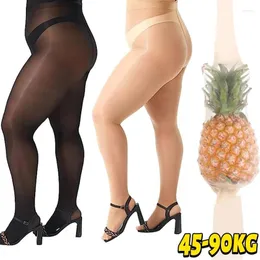 Women Socks Ultra Elastic Pineapple Anti-Scrach Stockings Sexiga Leggings Bottom Body Shaper Pantyhose 3D Stocks Legging Invisible Tight Tight