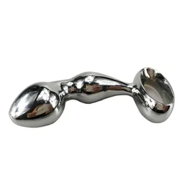 260g Dia 32mm Njoy Prostate Fun Gspot giocattolo Metallo cromato Gancio anale Butt Plug Worx Luv Massaggiatore del sesso per adulti Prodotti 240130