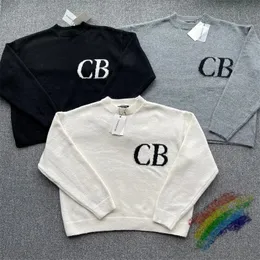 FW Cole Buxton Sweater Erkek Kadınlar 1 1 En Kaliteli Büyük Boyutlu Moda Sıradan CB Sweatshirts Örgü JACQUARD SWEATER 240202