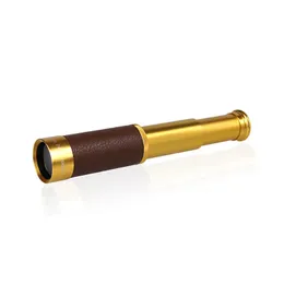 High End Tuhao Gold 12x30 Caribbean Pirate Single Tube Telescope Portable, Telescopic, Foldbar Sight Glass