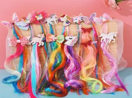 Cosplay Wig Unicorn Hair Band Fashion Butterfly Hairs Ornament Princess Children Ribbons Colored Headband Accessories 3 36hs K27311386