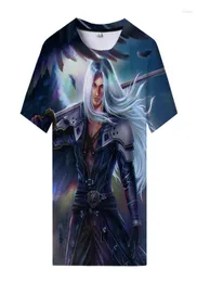 MEN039S T Shirt Final Fantasy VII Remake 3D baskı gömlek SOOCE SEPHIROTH Erkekler için Kadınlar Tshirt Trend Kişilik5240443