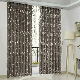 Curtain 1 PCS Vines Leaves Tulle Door Window Curtain Drape Panel Sheer Scarf Valances 100x130cm