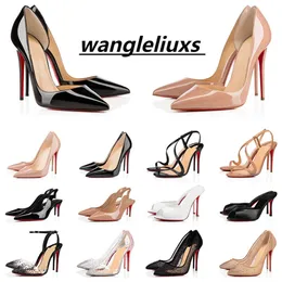 2024 Dress Shoes Red Bottoms High Heels Luxury Womens Platform Woman Designer Slingback Womandress Whitedress Promdress Peep-toes Sexy Pointed Toe Sneakers