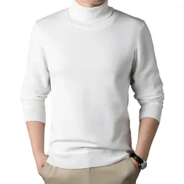 Maglioni da uomo Maglione a collo alto Pullover addensato Top in maglia foderato in pile Perfetto per l'uso quotidiano in primavera, autunno e inverno