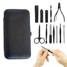 Kits de arte de unhas 12 em 1 conjunto de manicure de aço inoxidável cortadores profissionais kit ferramentas de pedicure toe trimmer unhas aliciamento