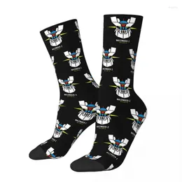 Men's Socks Happy Funny Male Men Casual Actarus Mazinger Z Sock Robot Grendizer Goldorak Women Spring Summer Autumn Winter