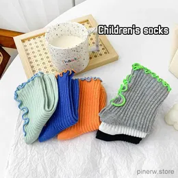 Kindersocken, 1/3 Paar, neue Mädchen-Kindersocken, einfarbig, niedliche Schmetterlingsspitze, weiche Baumwolle, Kindersocken, Sommer, atmungsaktiv, kurze Röhrensocken