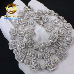 Fine Fashion Women Jewelry Sterling Silver 925 Vvs Moissanite Diamond Jewelry Necklace Chain