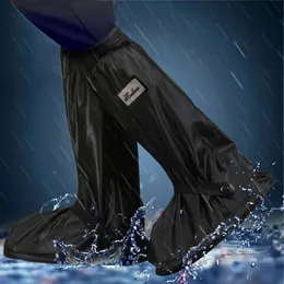 Waterproof Shoes Cover Thick Reusable Motorcycle Cycling Bike Rain Overshoes Outdoor Antislip Boot 240130