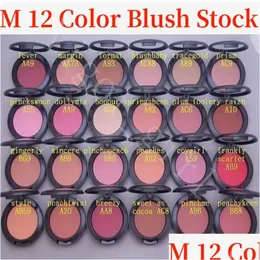 Blush M Brand B 12 Color Girl Face Beauty Makeup Sheertone Faed A Joues 6G Luxury Women Cosmetics with Drop Droper Health Otzjz