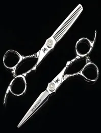 Den senaste stilen 6 tum frisörsax Frisesalong Barber Senior 440C Steel Crocodile Handtag Mönster Steel7556795