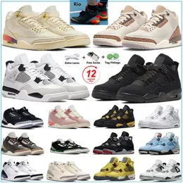 Jumpman 1 3 4 5 6 10 11 12 13 Men Basketball Shoes 3 Palomino Cement Reimagined Fire Luck Pine Green Black Cat 4s Bred White Oreo Red Thunder Women Trainers Sports Sneakers