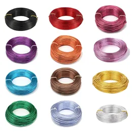 1Roll Aluminum Wire Jewelry Findings for Jewelry Making DIY Necklace Bracelet 0.8mm 1mm 1.5mm 2mm 3mm 4mm 5mm 6mm 23 colors 240202