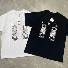 Herrmodedesigner Loes Classic 23s Spring and Summer Tide Brand Thousand Tour Chihiro Cartoon Totoro tryckt avslappnad par kortärmad t-shirt