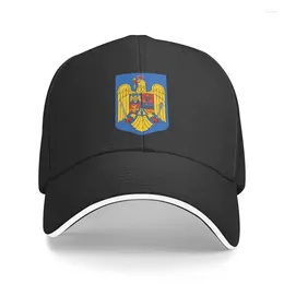 Ball Caps Custom of Arms Romania Baseball Cap Ochrona słońca mężczyzn Mężczyźni Regulowany Kapelusz Dato Kapelusz Taty Summer