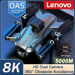 DRONES LENOVO P11S DRONE 8K Professional High-Definition Aerial Photography Dual-Camera Omnidirectional Hinder Undvikande Kvadrotor YQ240217