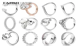 Anello in argento sterling 100 con zirconi brillanti Varietà di stili tra cui scegliere Anello di coppia Regalo Gioielli Factory Outlet5622507