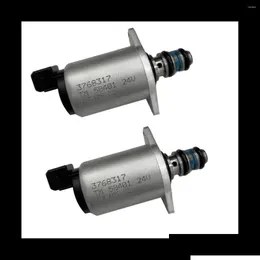 Manifold Parts 2Pcs 376-8317 24V Proportional Solenoid Vae 3768317 For Parker 923636.0756 Tractor Truck Forklift Excavator Hydraic Dhxub
