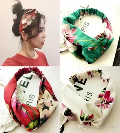 Klassisk färgglad pannband bohemisk ed knutna hårband turban bandage bandanas hår scrunchies9386633