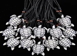 Ювелирные изделия целиком, 12 шт., имитация кости яка, резные гавайские серфинговые морские черепахи, подвески, подвески, ожерелья, подарки на удачу TT022387334
