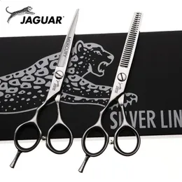 55 Polegada tesoura de cabelo profissional canhoto conjuntos barbeiro tesouras ferramentas salão cabeleireiro 240126