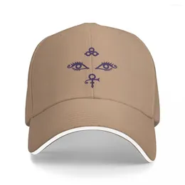 Cappellini da ballo Abiti da pioggia viola Cappello Casquette unisex Design unico Attività formali Snapback