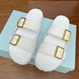 Designer Sandals Women Leather Slippers Indoor Slides Fashion Flat Luxurys Slide Sandal With Box 520