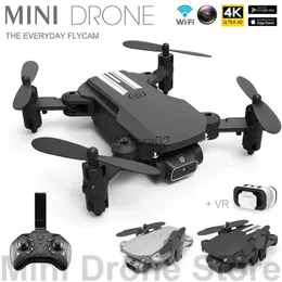 Drones LS-MIN Wholesale Mini Drone VR 4K Aerial Photography UAV Folding Quadcopter With Camera WiFi FPV RC Helicopters Toys Free Return YQ240217