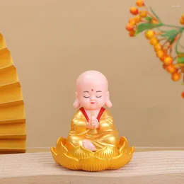 Dekorativa figurer Tathagata Buddha Decoration Car Interior Center Console Automatisk personlighet Kreativitet