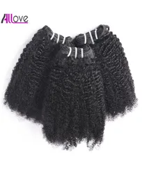 Brazilian Human Hair Bundles Peruvian Indian Hair Extensions Body Loose Deep Wave Afro Kinky Curly Hair Weft Straight1577394