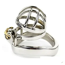 Andra hälsoskönhetsartiklar Rostfritt stål Super Small Male Chastity Device Metal Cage A78 Drop Delivery Health Beauty DHVM2