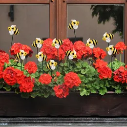 Decorazioni da giardino 10 pezzi Decorazione di pali Decorazione di api Cortile Prato Ornamenti per percorsi Vaso di fiori impermeabile per interni ed esterni