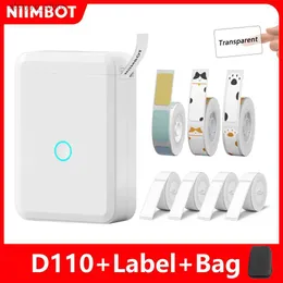 Etichette Tag Niimbot D110 Mini stampante portatile per stampante per etichette adesive termiche mobili per adesivi Macchina per etichettatura tascabile Wireless Q240217