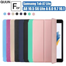 Tablet PC Cases Bags Case for Samsung Galaxy Tab A8 10.5 X200 S6 Lite P610 P613 A7 T500 A7 lite T220 Smart Leather PU Tablet Cover For Tab A 9.7 10.1L240217