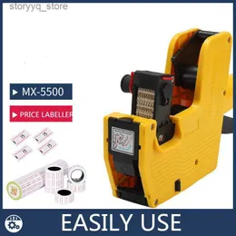 علامات العلامات MX-5500 Price Gun Labeller EOS 8 أرقام ملصق ورقة STCKER +1 الحبر ROTULADORA EPENTIQUETADORA دليل الآداب ETICHETTATRICE Q240217