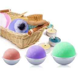 Bath Salts Round Aluminium Alloy Bomb Molds Diy Tool Salt Ball Homemade Crafting Gifts Semicircle Sphere Metal Mold Drop Delivery He Dhnrr