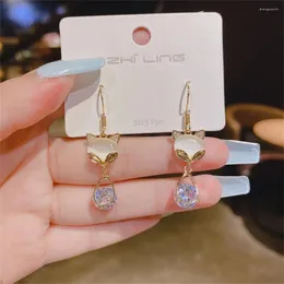 dangle earrings luxury zircon for cute shape pendant s925シルバーニードルオパールウェディングパーティージュエリー
