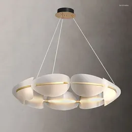 Lustres modernos LED são simples, elegantes e atmosféricos, sala de estar, quarto, decoração de casa, estilo luxuoso, personalizado