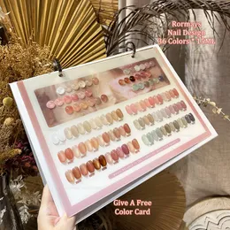 Rormays 36 color gel polishing set ice transparent nude varnish UV LED immersion translucent jelly pink jade nail art design gel factory wholesale 15ML