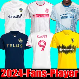 2024 St. L Ouis City Atlanta United FC Soccer Jerseys Vancouver Whitecaps La Galaxy Klauss 9 Columbus Crew 24 25 Football Shirt