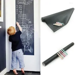 Adesivos de parede 60/200cm quadro negro removível desenho apagável aprendizagem multifuncional escritório TY53