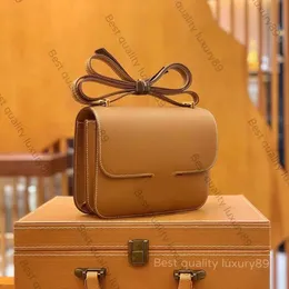 Borsa a tracolla tutta fatta a mano Borsa di design con filo di cera in pelle Epsom importato cucito 19 24 borsa a campata obliqua Portafoglio hardware elettrolitico in vero oro 24K