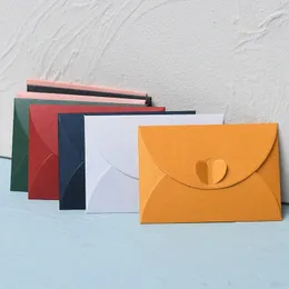 Confezione regalo 50 pz/lotto Mini 10x7 cm Busta Colorata di Alta Qualità 250g Carta Perlescente Per Inviti di Nozze Imballaggio di Piccole Imprese