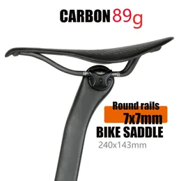 89G EVA CORBAN BIKE SADDLE مريح Ultralight MTB 7x7mm Racing Bicycle تثبيت 240143mm 240131