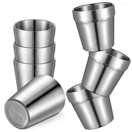 Mugs 3pcs Stainless Steel304 Cup Outdoor Hiking Gear Stackable Camping Cups Metal Coffee Travel Sets Portable Drink-ware